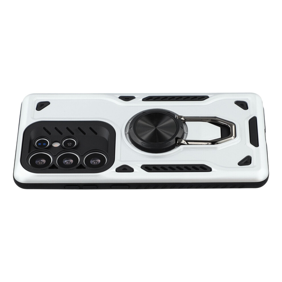(White) For Samsung Galaxy S24 Ultra Case With Kickstand Shockproof Tpu + Pc Phone Back Cover White 6914291360733