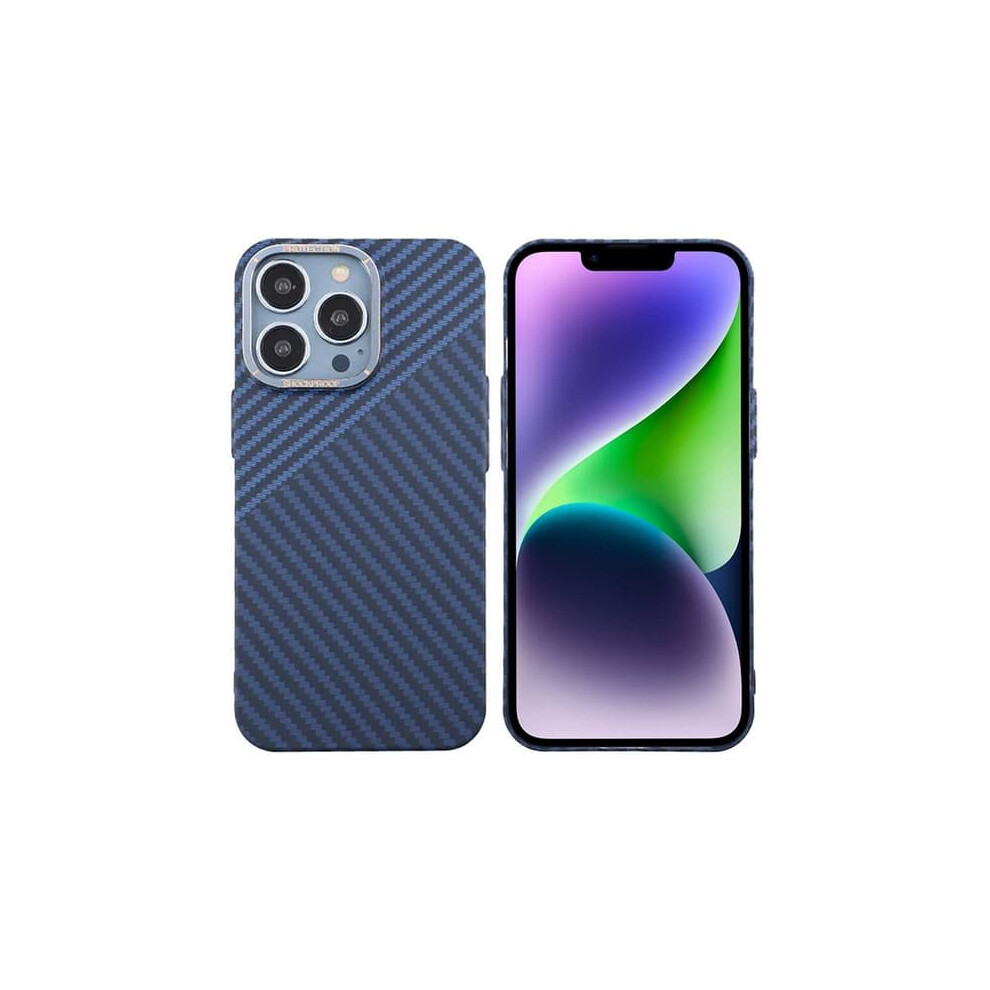 Iphone 15 Pro Max Carbon Fiber Phone Case Blue Grey Blue,Grey 962125226232