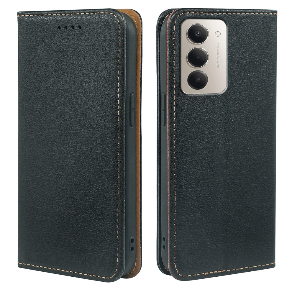 (Black) For Xiaomi Redmi 15 4G (Eu) (171Mm) Case Wallet Rfid Blocking Leather Phone Cover Strong Magnetic Closure Black 6914294300538