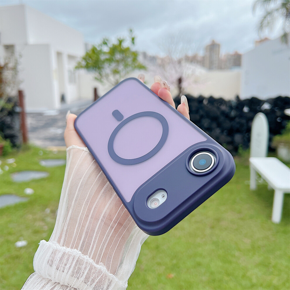 (Purple) For Iphone Air Case Compatible With Magsafe Skin Touch Tpu Acrylic Phone Back Cover Purple 6914295371384