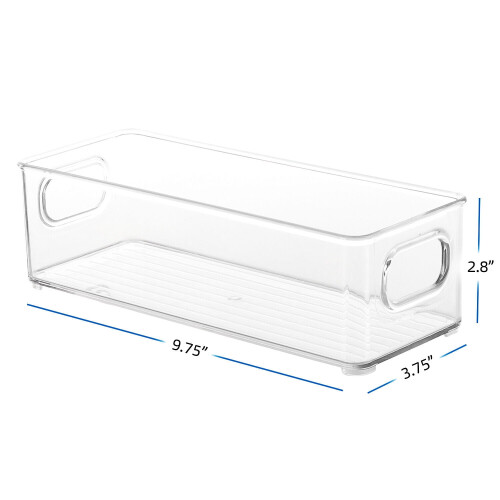 Clear storage bins with handles 6-pack 1