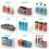 Clear storage bins with handles 6-pack 6
