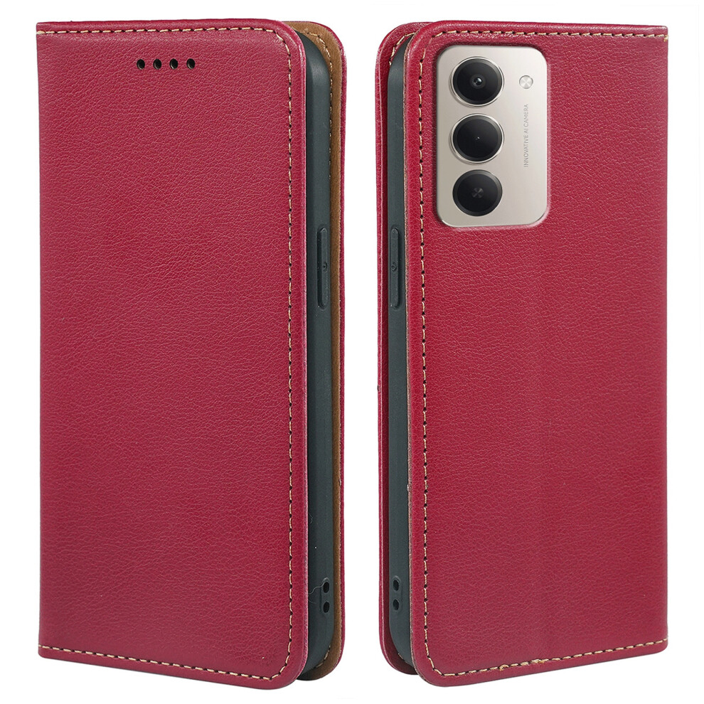 (Red) For Xiaomi Mi 15 4G (Eu) (171Mm) Case Wallet Rfid Blocking Leather Phone Cover Strong Magnetic Closure Red 6914298949542