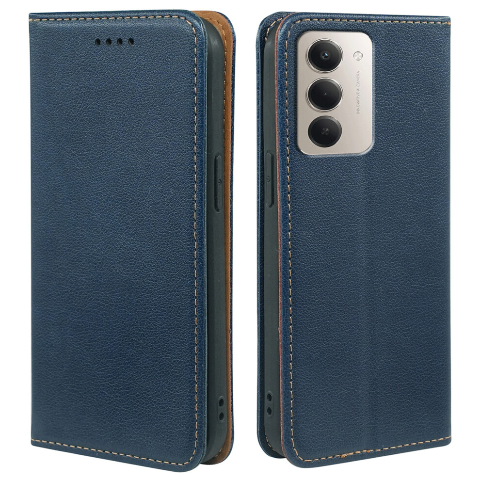 (Blue) For Xiaomi Redmi 15 4G (Eu) (171Mm) Case Wallet Rfid Blocking Leather Phone Cover Strong Magnetic Closure Blue 6914293100412