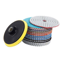 15 Stuks Diamantpolijstpads Kit 4 Inch 100 mm Nat/Droog voor Graniet Steen Beton Marmer Polijsten Gebruik Slijpschijven Set
