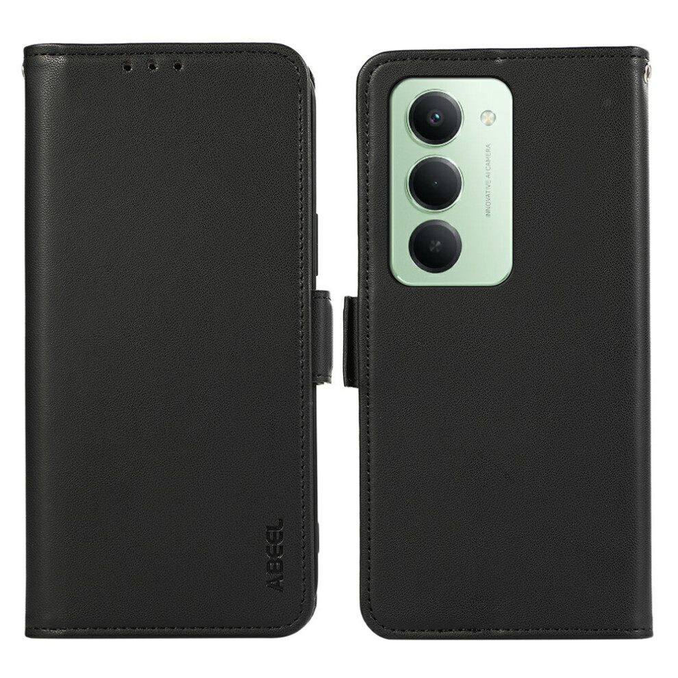 (Black) Abeel For Xiaomi Redmi 15 4G (Eu) (171Mm) Case Leather Phone Cover With Rfid Blocking Wallet Black 6914296877410