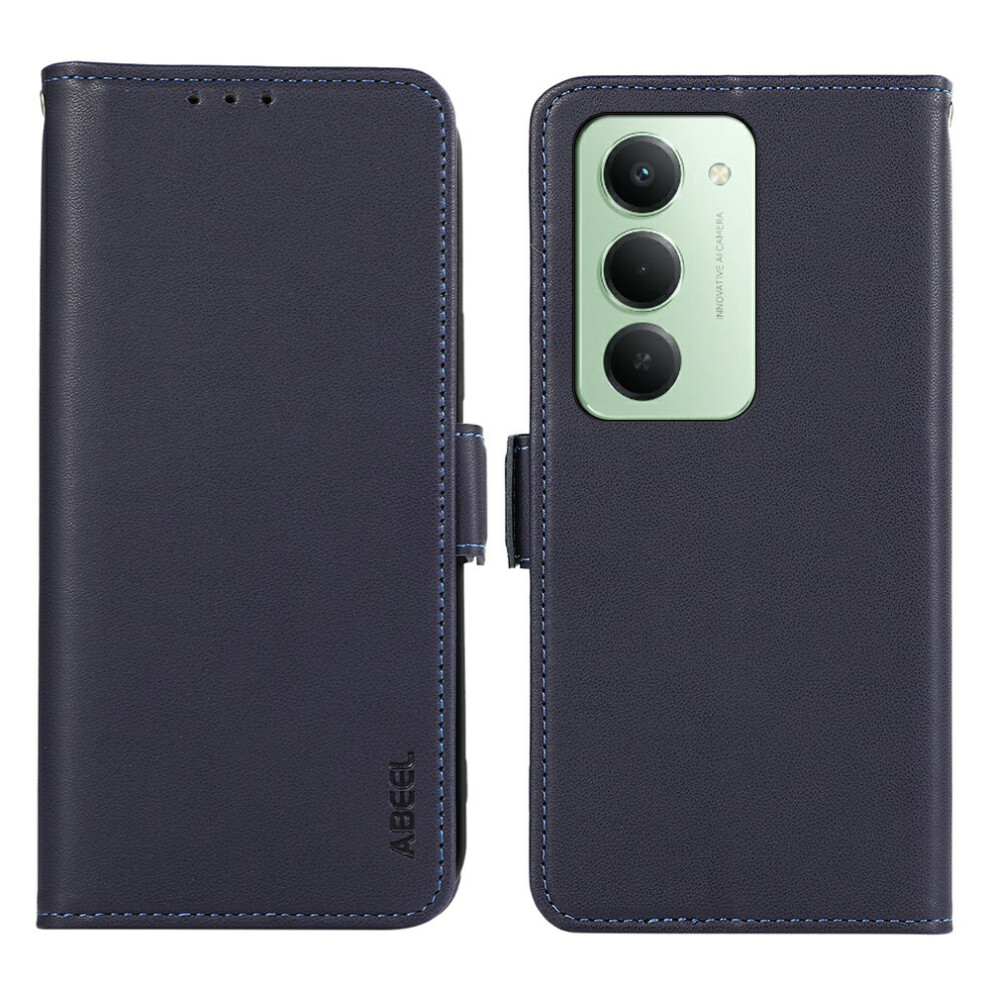 (Blue) Abeel For Xiaomi Redmi 15 4G (Eu) (171Mm) Case Leather Phone Cover With Rfid Blocking Wallet Blue 6914295688437