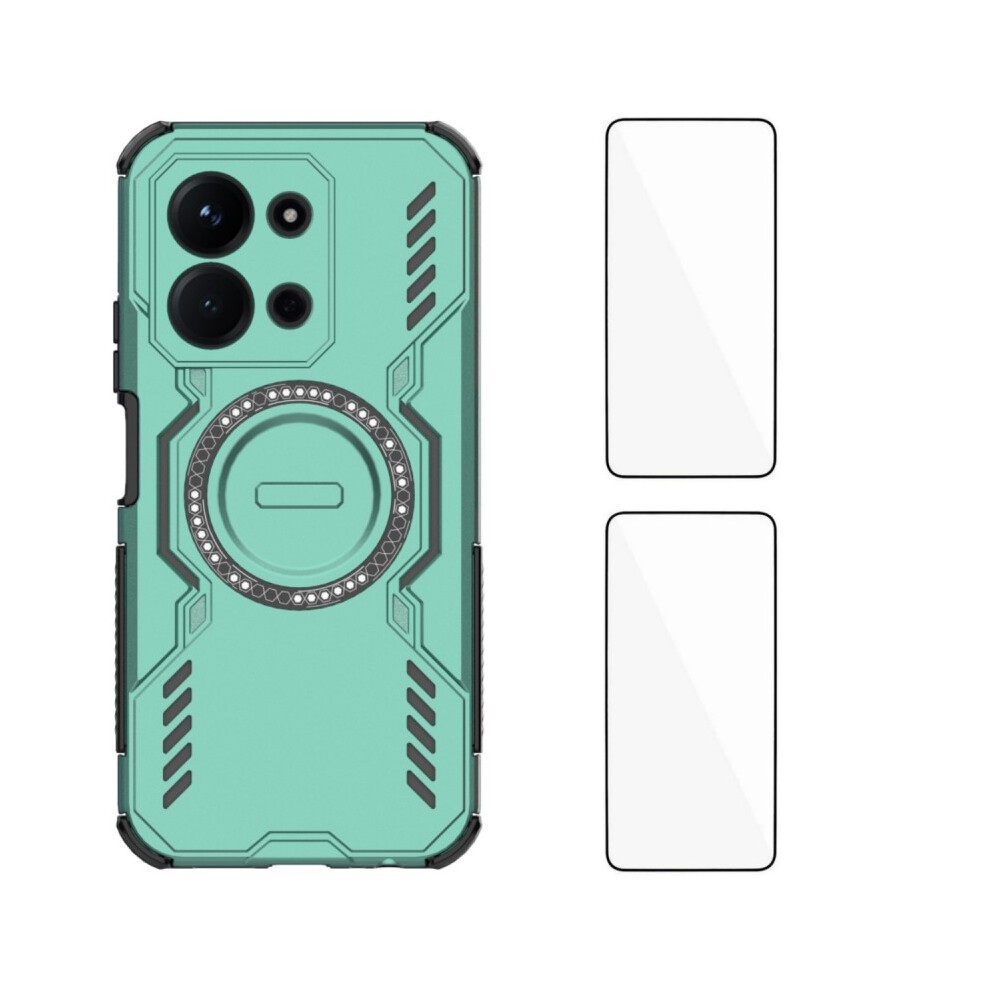 (Green) Wanlonfeng For Xiaomi Redmi 15C 4G (Eu) (173Mm) / Xiaomi Redmi 15C 5G (Eu) (173Mm) Magnetic Case Dj Series Pc Tpu Phone Cover Wit Green 6914297899732