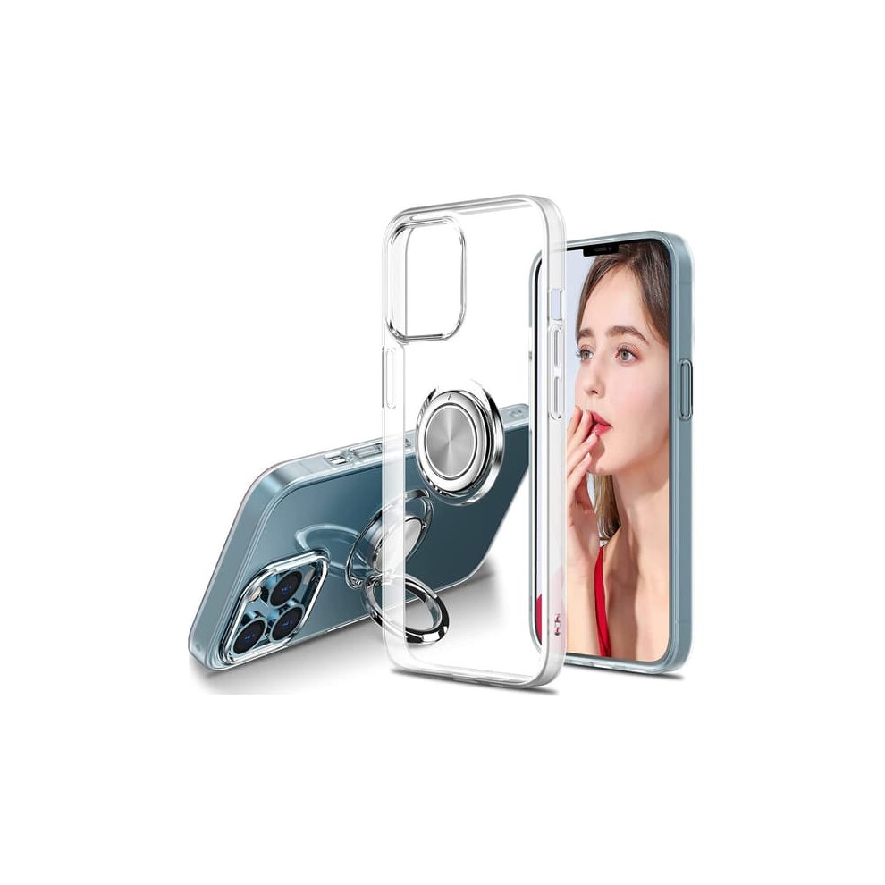 Iphone 13 Pro Max Transparent Silicone Case With Ring Holder 962125236040