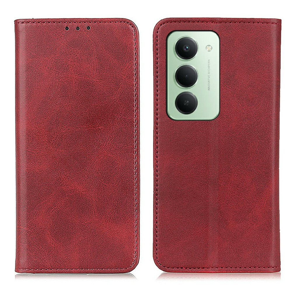 (Red) For Xiaomi Mi 15 4G (Eu) (171Mm) Case Split Leather Flip Wallet Phone Cover Red 6914295568333