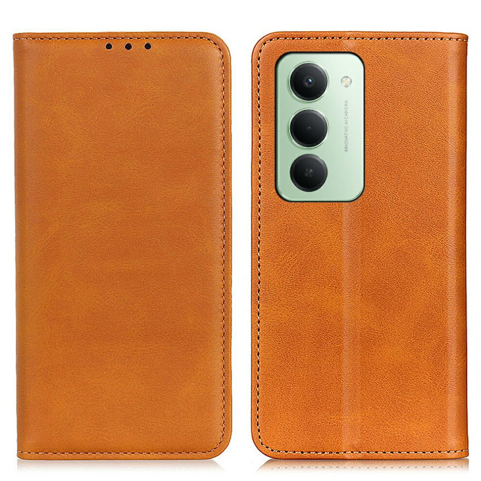 (Brown) For Xiaomi Redmi 15 4G (Eu) (171Mm) Case Split Leather Flip Wallet Phone Cover Brown 6914296688979