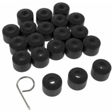 VW Golf wheel nut covers black 20 pcs