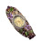 Pulseira feminina com pingente de flor de cristal e relógio de quartzo. 2