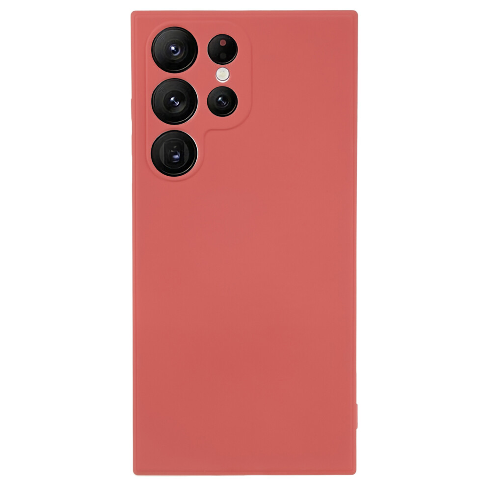 (Hawthorn ) Amorus For Samsung Galaxy S23 Ultra Case Precise Cutouts Tpu Fiber Lining Shockproof Phone Cover Red 6914291692131