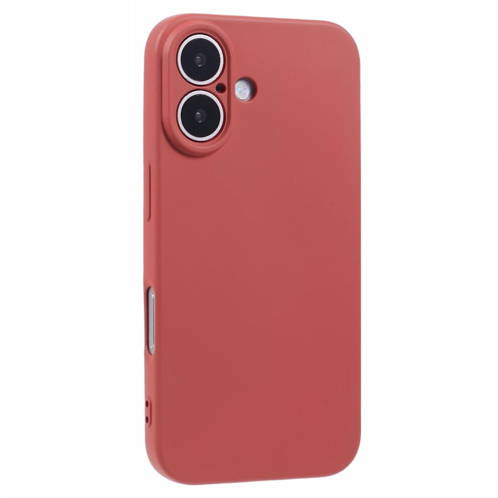 (Hawthorn ) Amorus For Iphone 16 Case Precise Cutouts Tpu Fiber Lining Shockproof Phone Cover Red 6914293063878