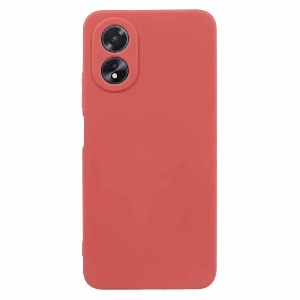 (Hawthorn ) Amorus For Oppo A38 4G / A18 4G Case Precise Cutouts Tpu Fiber Lining Shockproof Phone Cover Red 6914299158905