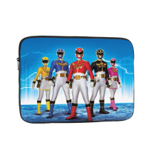 Power Rangers laptoptas, schokbestendige beschermhoes voor notebooks met accessoirevak, aktetas-achtige draagtas, geschikt voor 10, 12, 13, 15 en 17