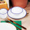 Melamine fruit bowl set with plates, bowls, and cup 6