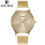 Ρολόγια Quinlirra για γυναίκες MEIBO Casual Quartz από ανοξείδωτο ατσάλι με λουράκι Newv, 2