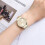Ρολόγια Quinlirra για γυναίκες MEIBO Casual Quartz από ανοξείδωτο ατσάλι με λουράκι Newv, 3
