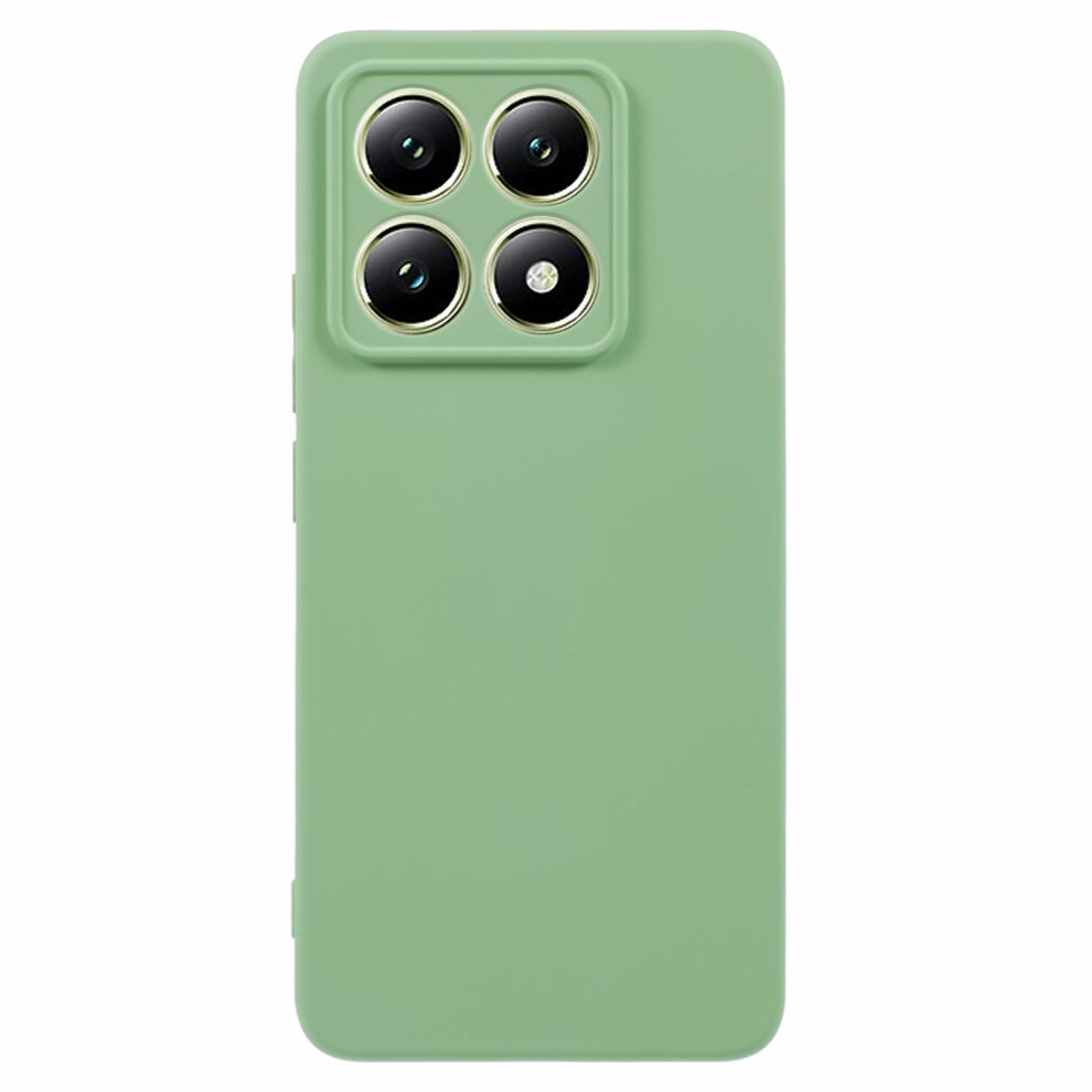 (Matcha ) Amorus For Xiaomi 14T Pro Case Precise Cutouts Tpu Fiber Lining Shockproof Phone Cover Green 6914295188951
