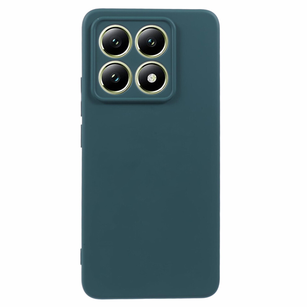 (Army ) Amorus For Xiaomi 14T Pro Case Precise Cutouts Tpu Fiber Lining Shockproof Phone Cover Green 6914291482640