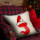 Housse de coussin de Noël en lin 26 lettres 4