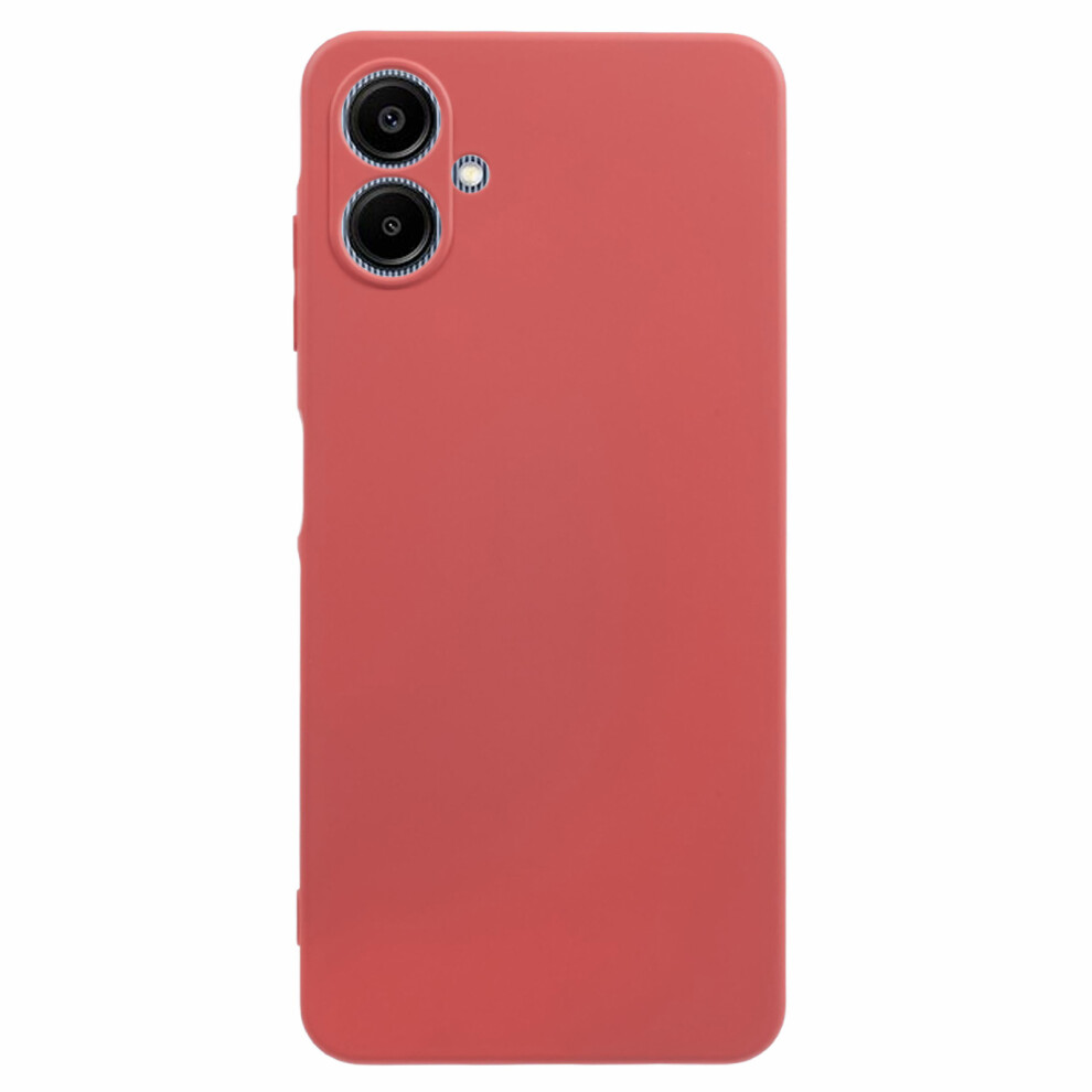 (Hawthorn ) Amorus For Samsung Galaxy A06 4G Case Precise Cutouts Tpu Fiber Lining Shockproof Phone Cover Red 6914298662342