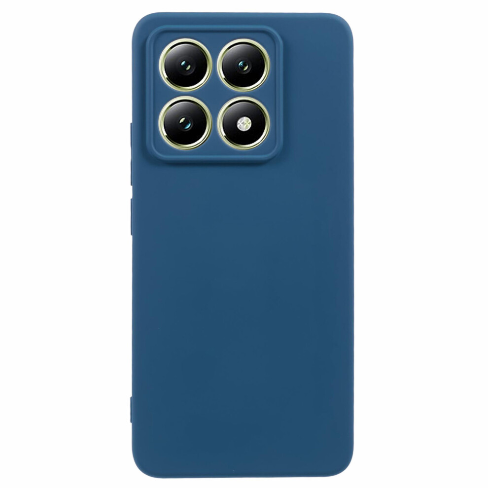 (Sapphire) Amorus For Xiaomi 14T Case Precise Cutouts Tpu Fiber Lining Shockproof Phone Cover Blue 6914296079289