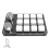 USB macro mini keyboard 12-key mechanical with 2 knobs 1