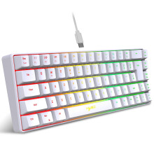 K68 Wired RGB Mini Gaming Keyboard 19-Key Mechanical Feel