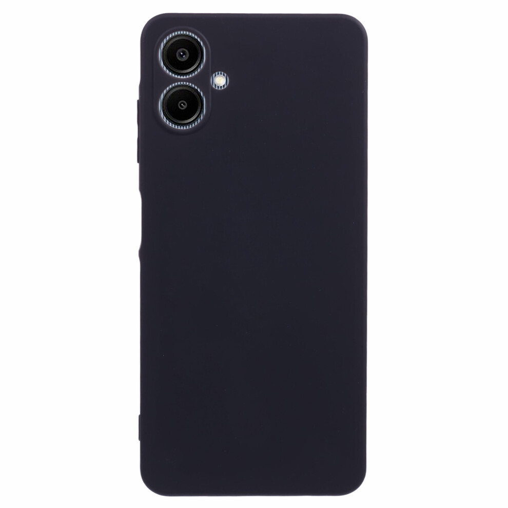 (Black) Amorus For Samsung Galaxy A06 4G Case Precise Cutouts Tpu Fiber Lining Shockproof Phone Cover Black 6914292948770