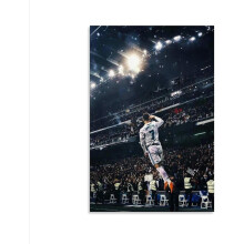 Affiche de football avec citation, décoration murale sans cadre
