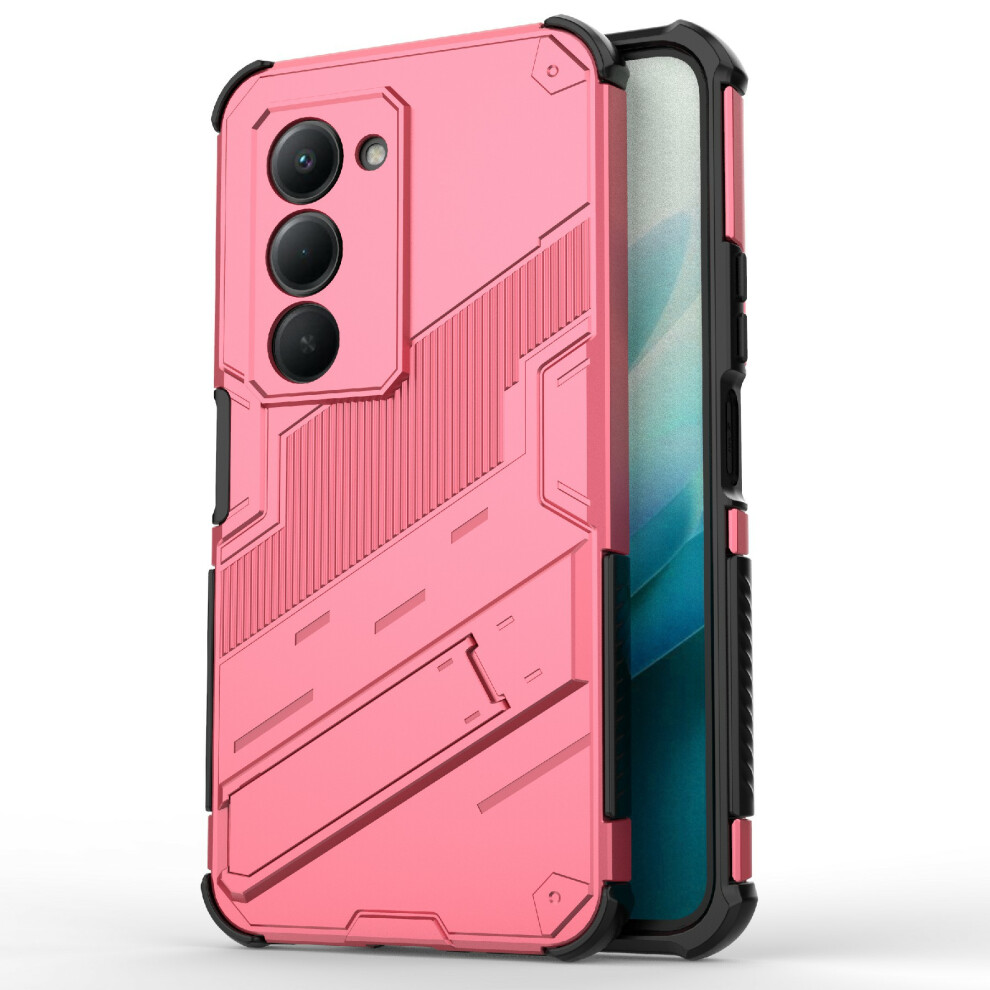 (Rose) For Xiaomi Redmi 15 4G (Eu) (171Mm) Case Pc + Tpu Shockproof Phone Cover With Kickstand 6914299144236