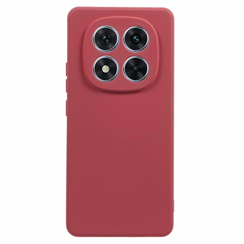 (Hawthorn ) Amorus For Xiaomi Mi Note 14 Pro+ 5G Case Precise Cutouts Tpu Fiber Lining Shockproof Phone Cover Red 6914290539390