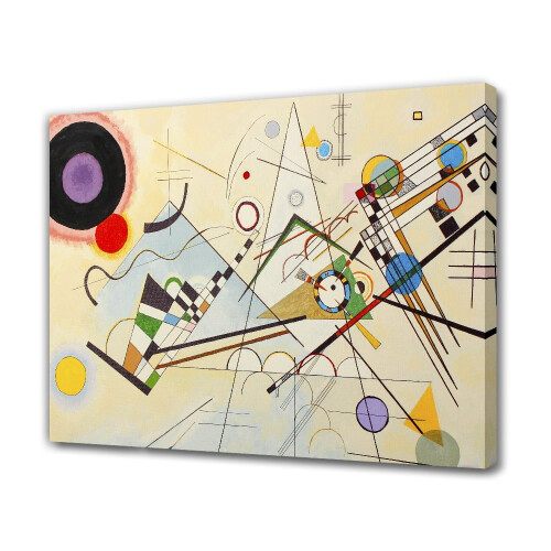 Affiche sur toile de la Composition VIII de Kandinsky, 40 x 60 cm