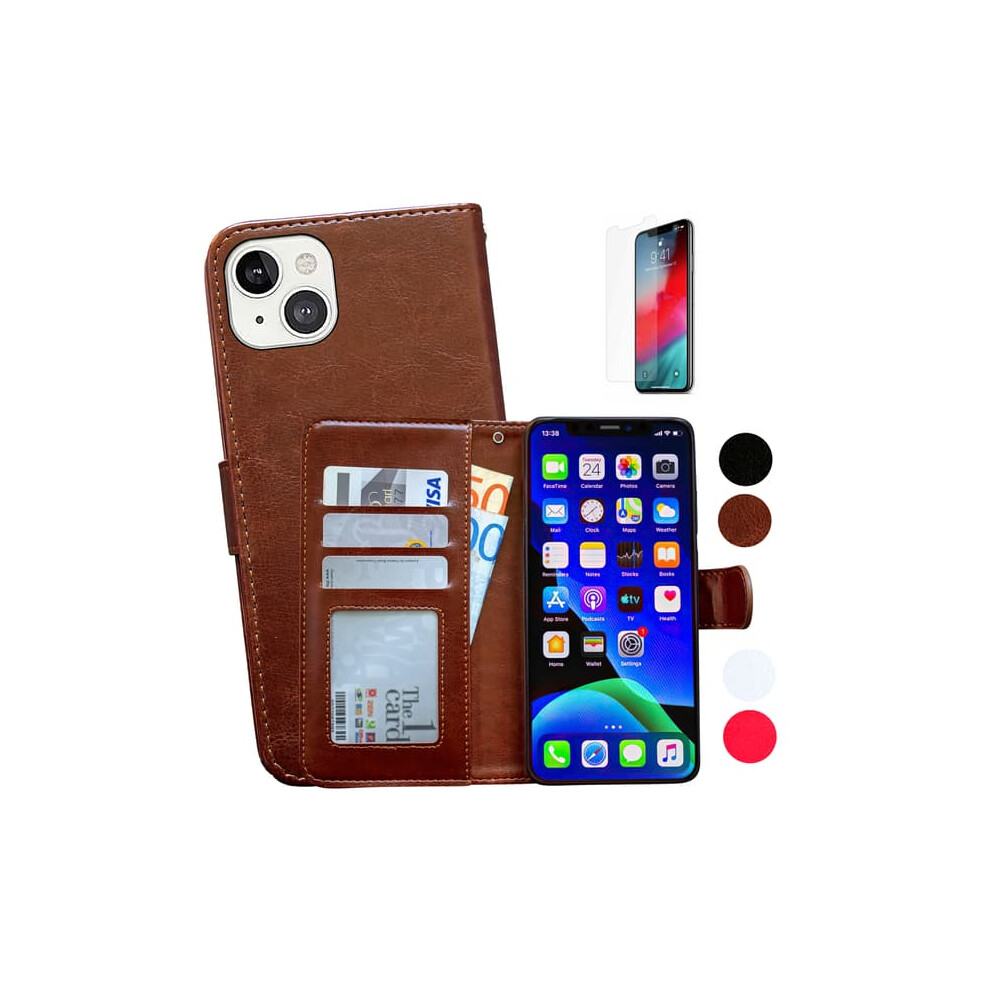 Iphone 13 Wallet Case Elegant Protective Black 962029537687