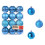 Christmas Tree Ornaments Ball Blue 24 Pieces 1