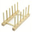 Kitchen Cupboard Shelf Storage Rack Bamboo Wooden Dish Rack Plates Holder 2
