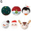 Christmas Honeycomb Balls Red White 3D Ornament Set 4