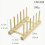 Kitchen Cupboard Shelf Storage Rack Bamboo Wooden Dish Rack Plates Holder 3