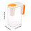 Nomeni Kitchen Cups Αεροστεγές πλαστικό βάζο 2 λίτρων με καπάκι, λαβή που κλειδώνει - μπλε, 1