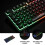 Gaming Keyboard Wired 87-Key RGB Backlit 6