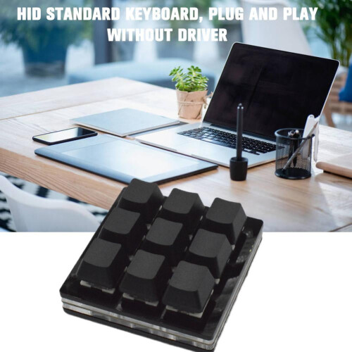 9-key macro mechanical keypad for gaming 1