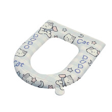 BQLQBQLQ Protège-siège de toilette, coussin doux et épais lavable, compatible avec tous les sièges de toilette ovales, tapis universel pour