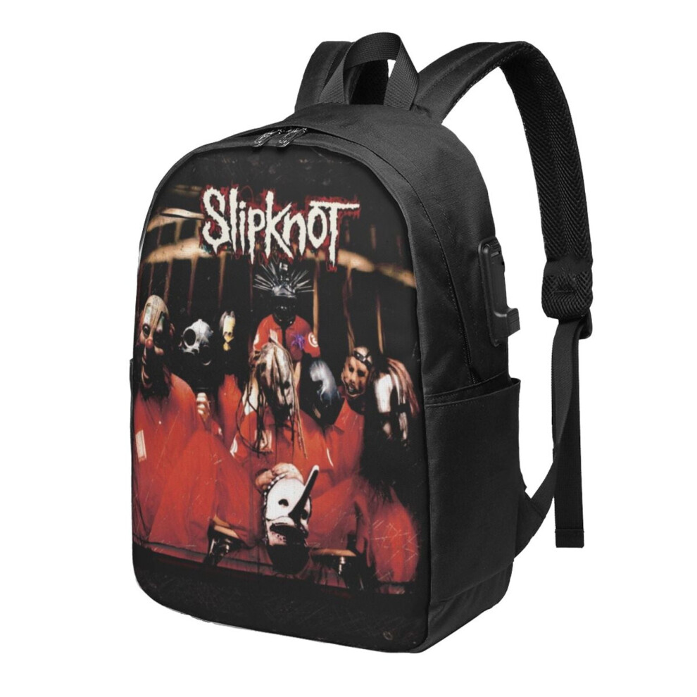 Slipknot F Laptop Backpack 17 Inch Light/Black 900881716826