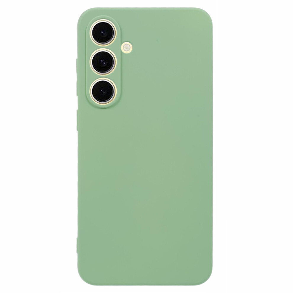(Matcha ) Amorus For Samsung Galaxy A17 5G / A17 4G Case Precise Cutouts Tpu Fiber Lining Shockproof Phone Cover Green 6914293813701