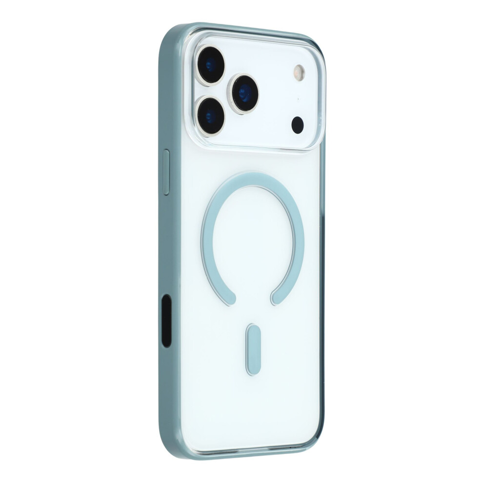 (Blue) Mutural For Iphone 17 Pro Case Compatible With Magsafe Translucent Pc + Tpu Phone Cover Blue 6914297028576