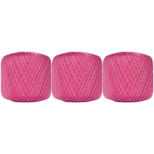 Threadart crochet thread hot pink size 10 3-pack