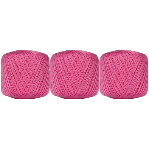 Threadart crochet thread hot pink size 10 3-pack
